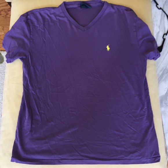 Purple Polo t with a yellow horse - Picture 1 of 2
